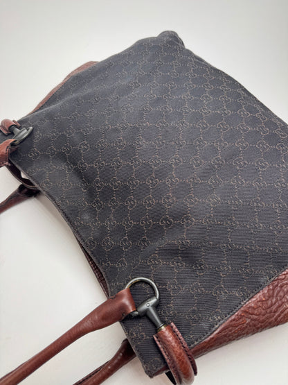Gucci Monogram Bah Vintage Noir Marron