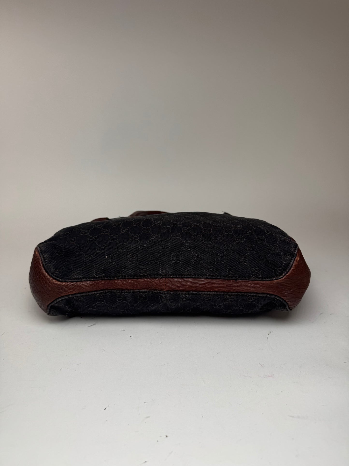 Gucci Monogram Bah Vintage Noir Marron