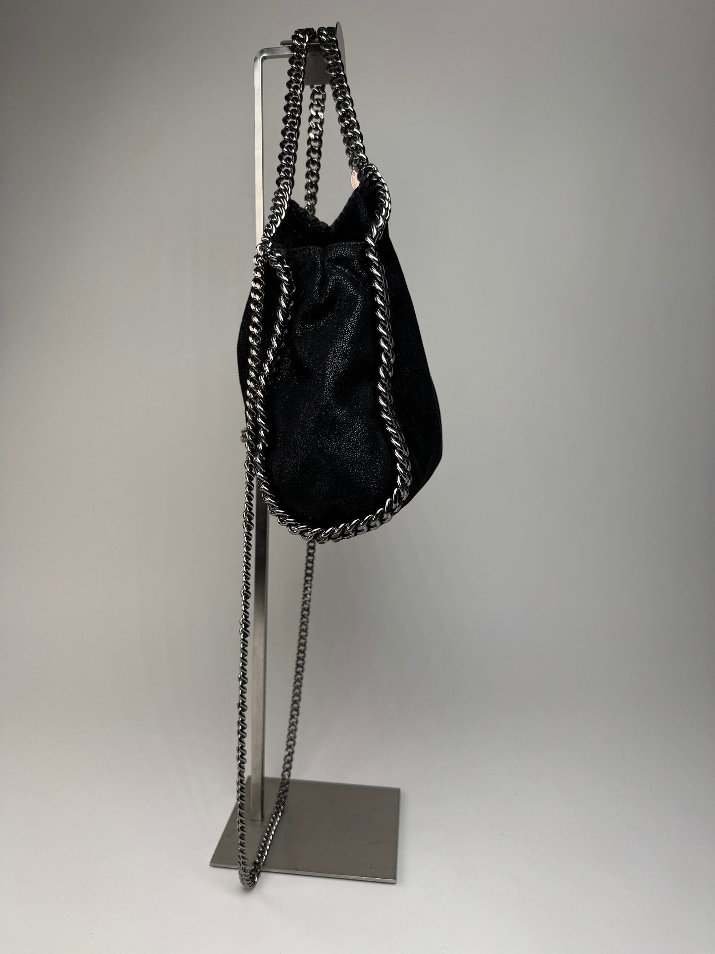 Vintage Stella Mc Cartney Vegan Leather Falabella 2Way Bag black