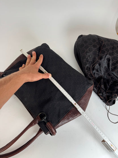 Gucci Monogram Bah Vintage Noir Marron