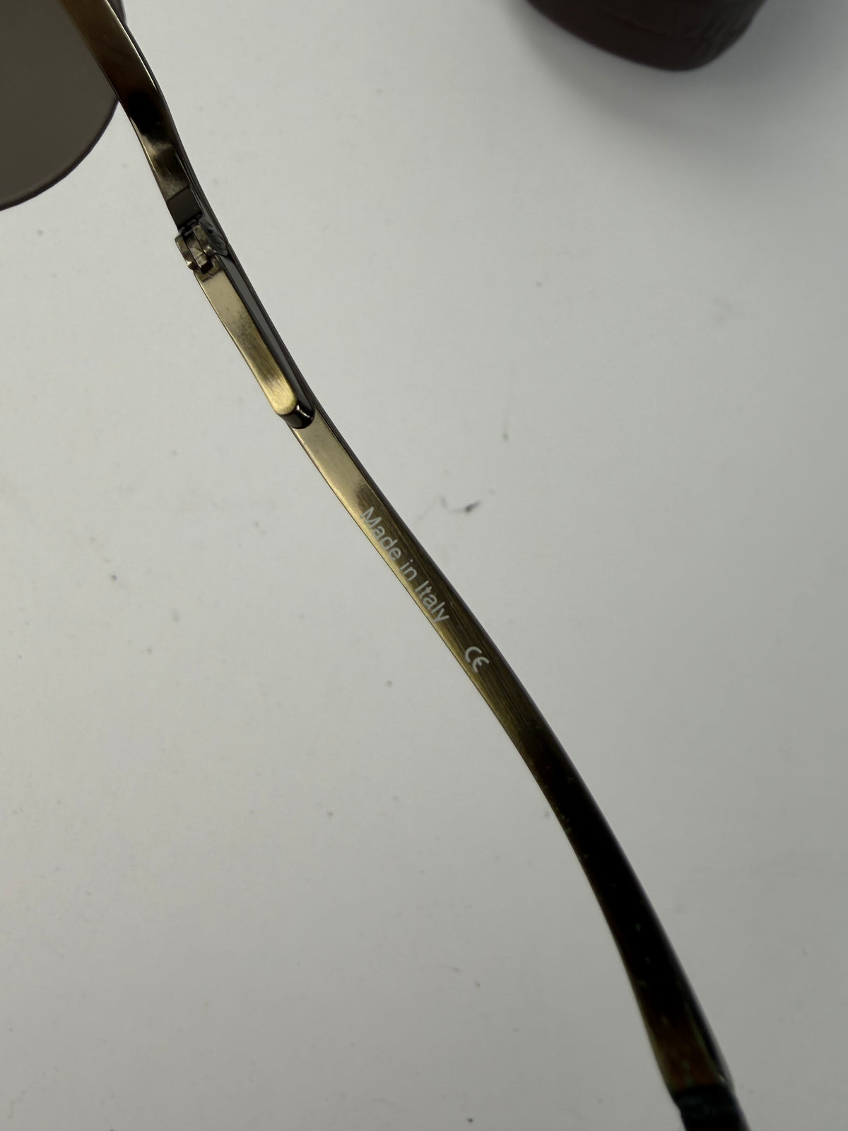 Vintage Celine Triomphe Metal Sunglasses Late 1990s Black Gold