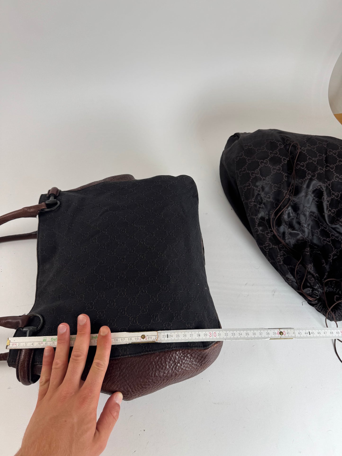 Gucci Monogram Bah Vintage Noir Marron