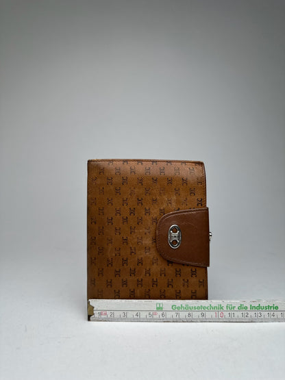 Vintage Celine Paris Monogram Leather wallet brown
