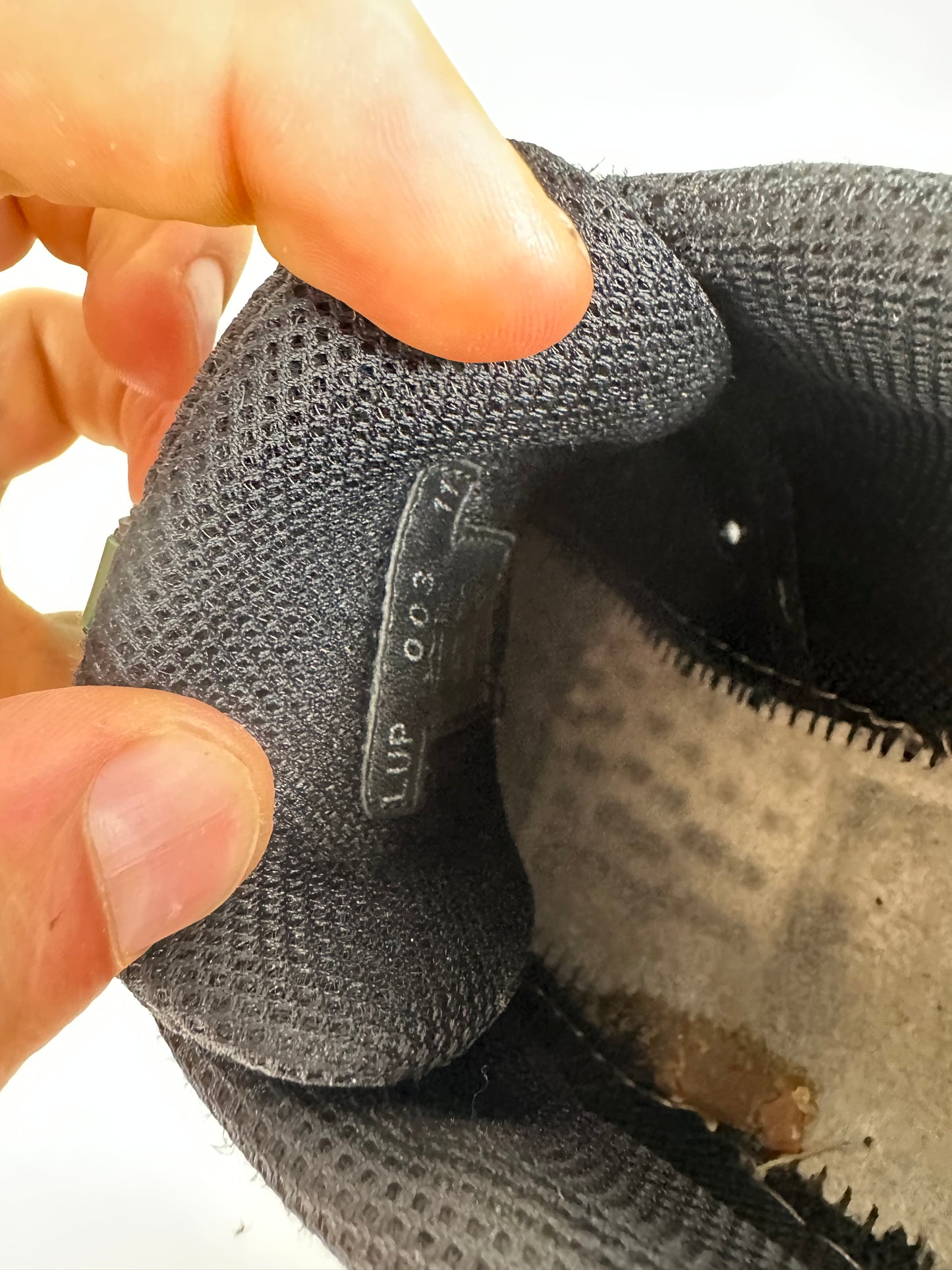 Vintage Prada Luna Rossa Mesh Sneakers Black Silver EU44