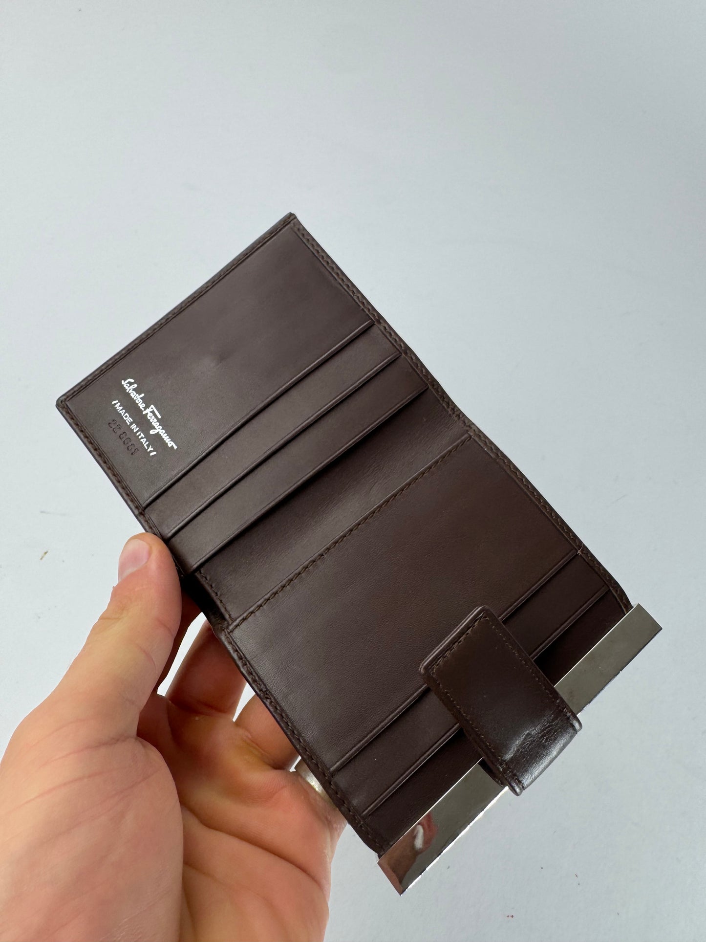 Vintage Salvatore Ferragamo Leather wallet brown