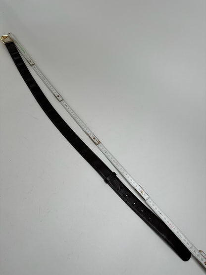 Vintage Gucci GG leather belt brown