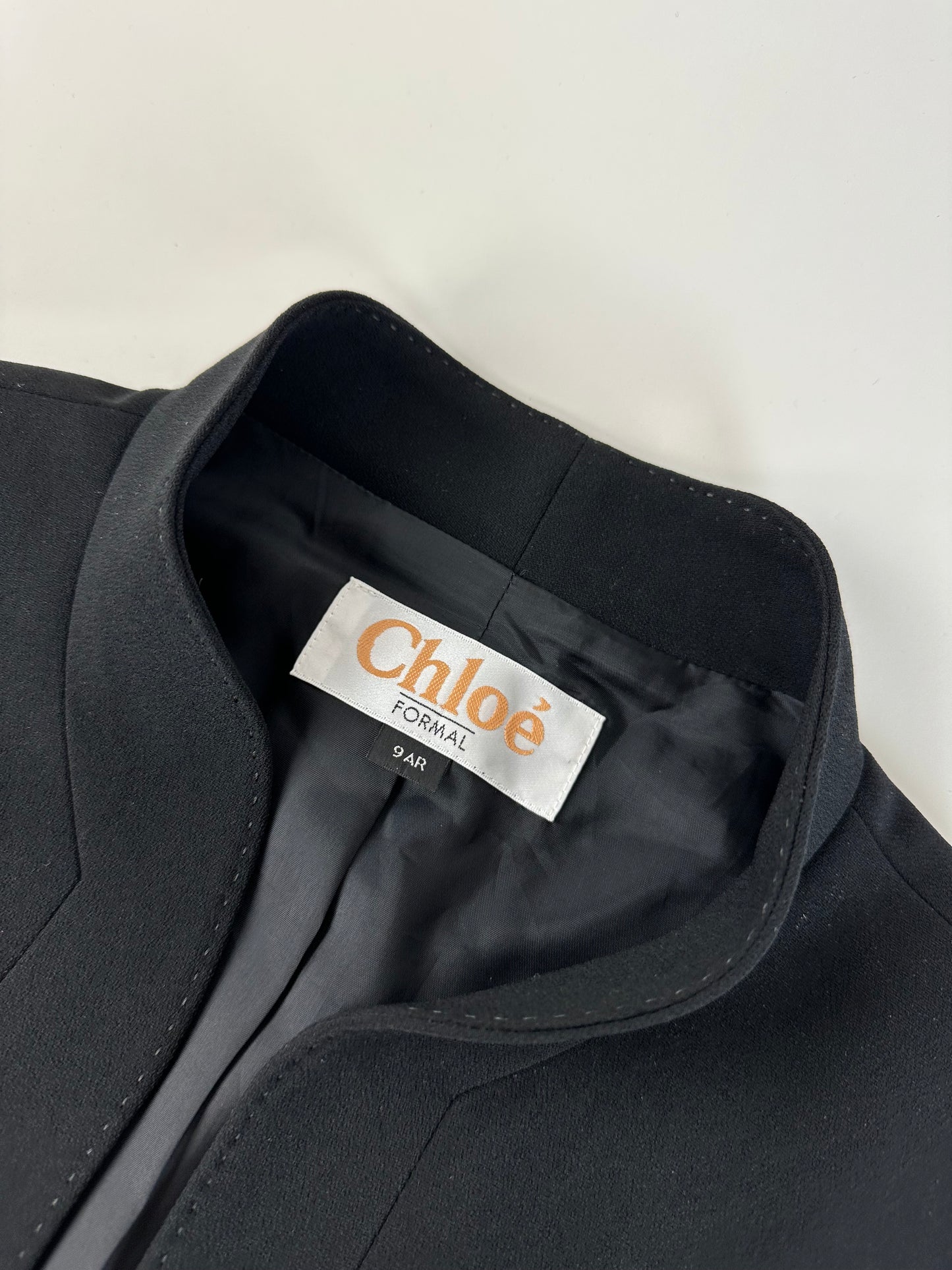 Vintage Chloe Wool Blend Suit Set Black M