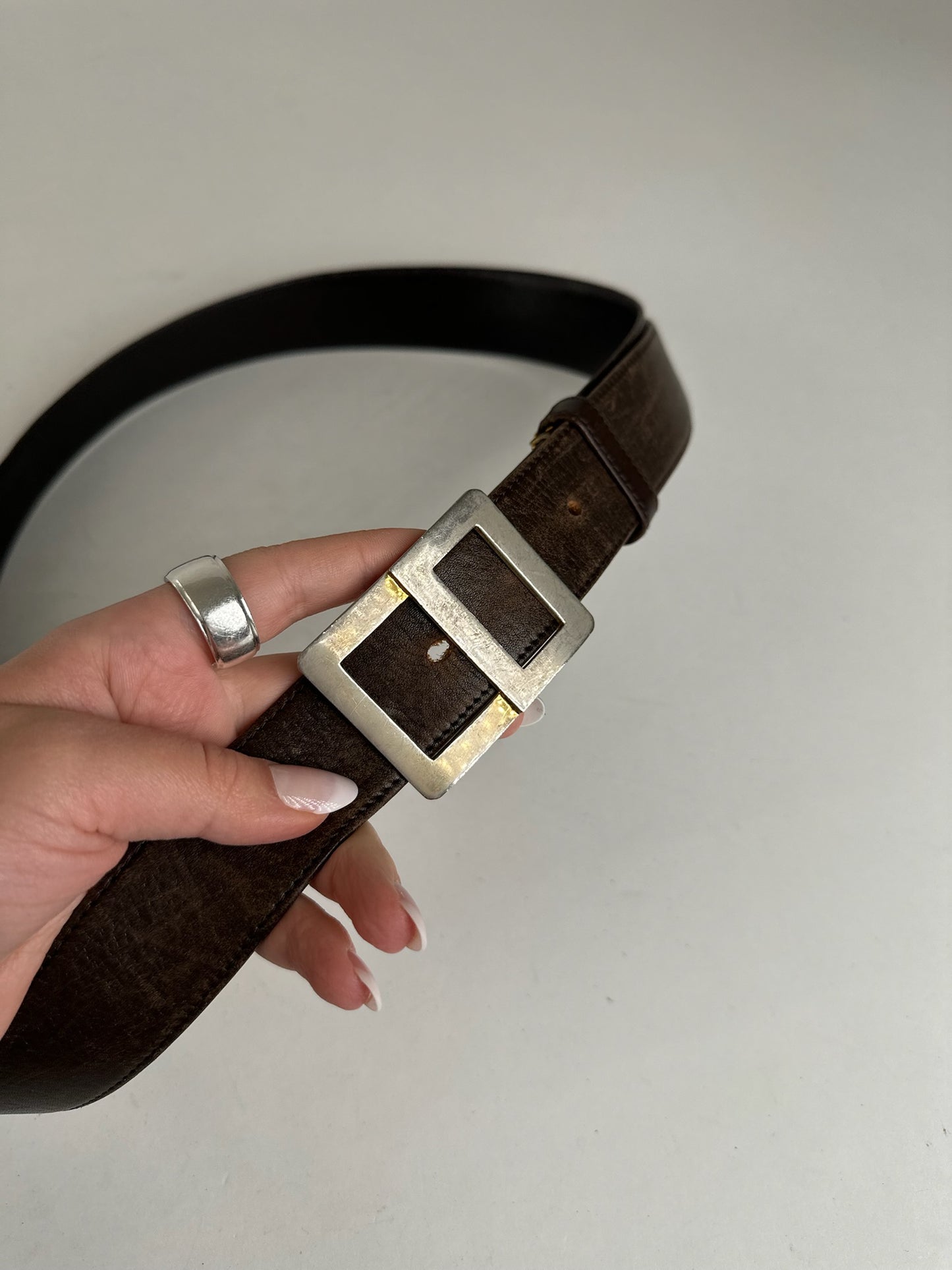 Vintage Dior Leather belt Black