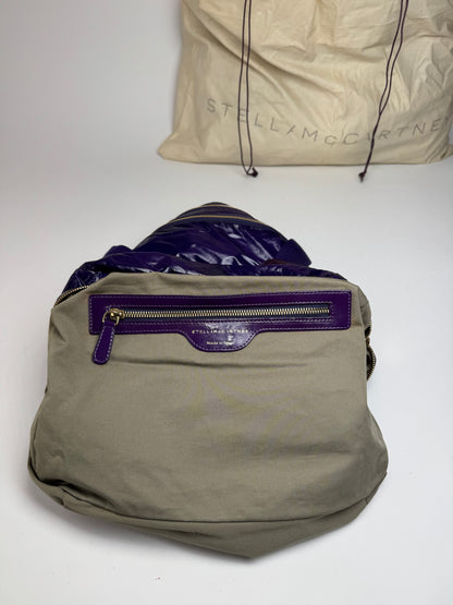Vintage Stella Mc Cartney Vegan Patent Leather Handbag purple