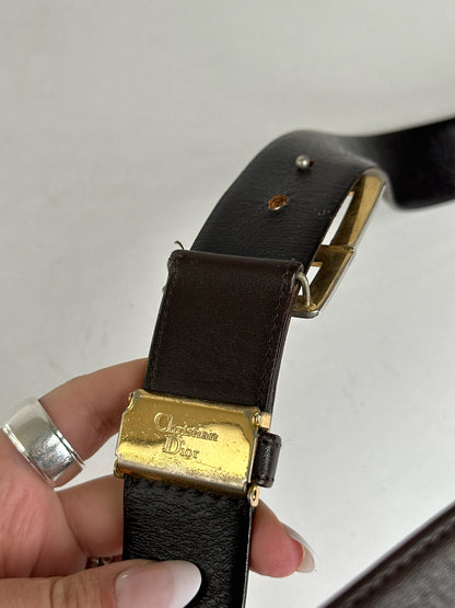 Vintage Dior Leather belt Black