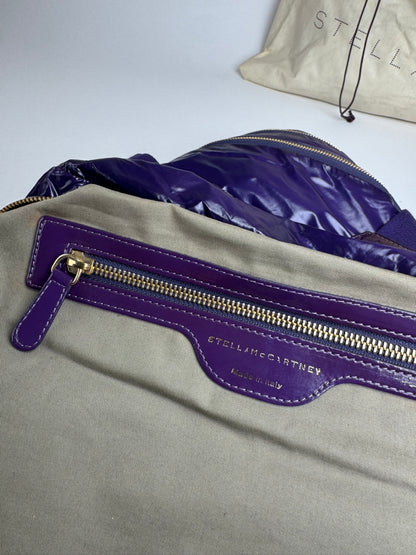 Vintage Stella Mc Cartney Vegan Patent Leather Handbag purple