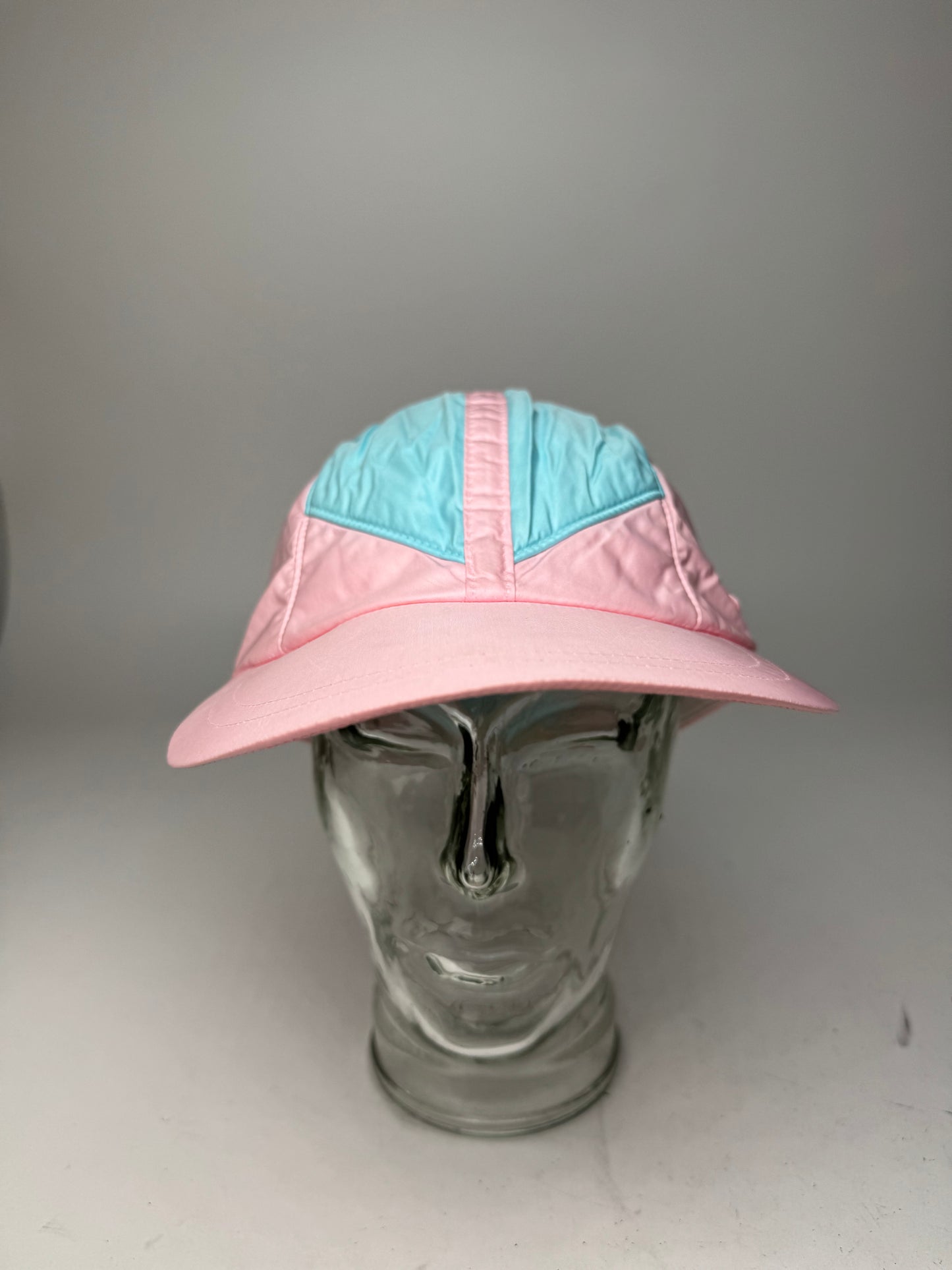 Vintage Courreges Polyester SnapBack Turquoise Pink