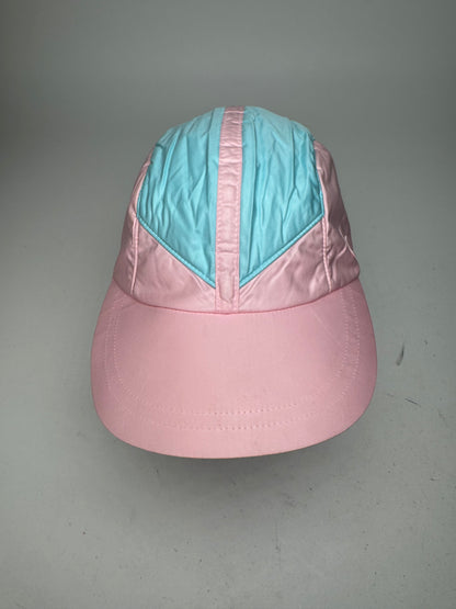Vintage Courreges Polyester SnapBack Turquoise Pink