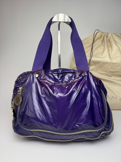 Vintage Stella Mc Cartney Vegan Patent Leather Handbag purple