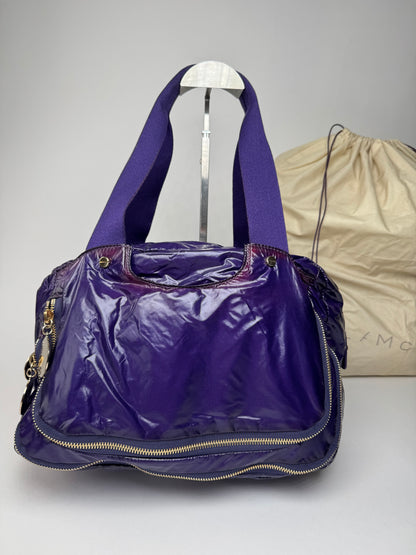 Vintage Stella Mc Cartney Vegan Patent Leather Handbag purple