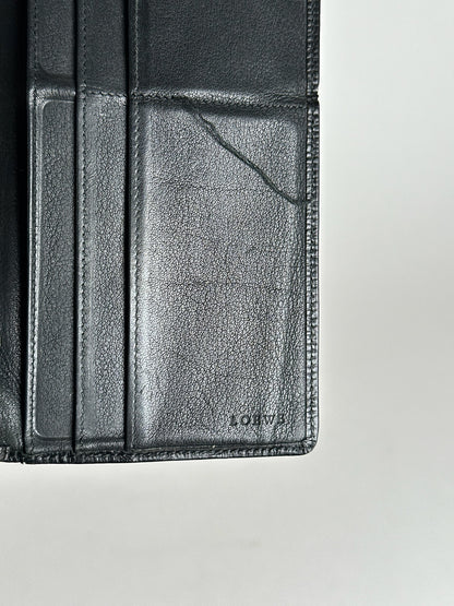 Vintage Loewe Madrid Leather ID holder black