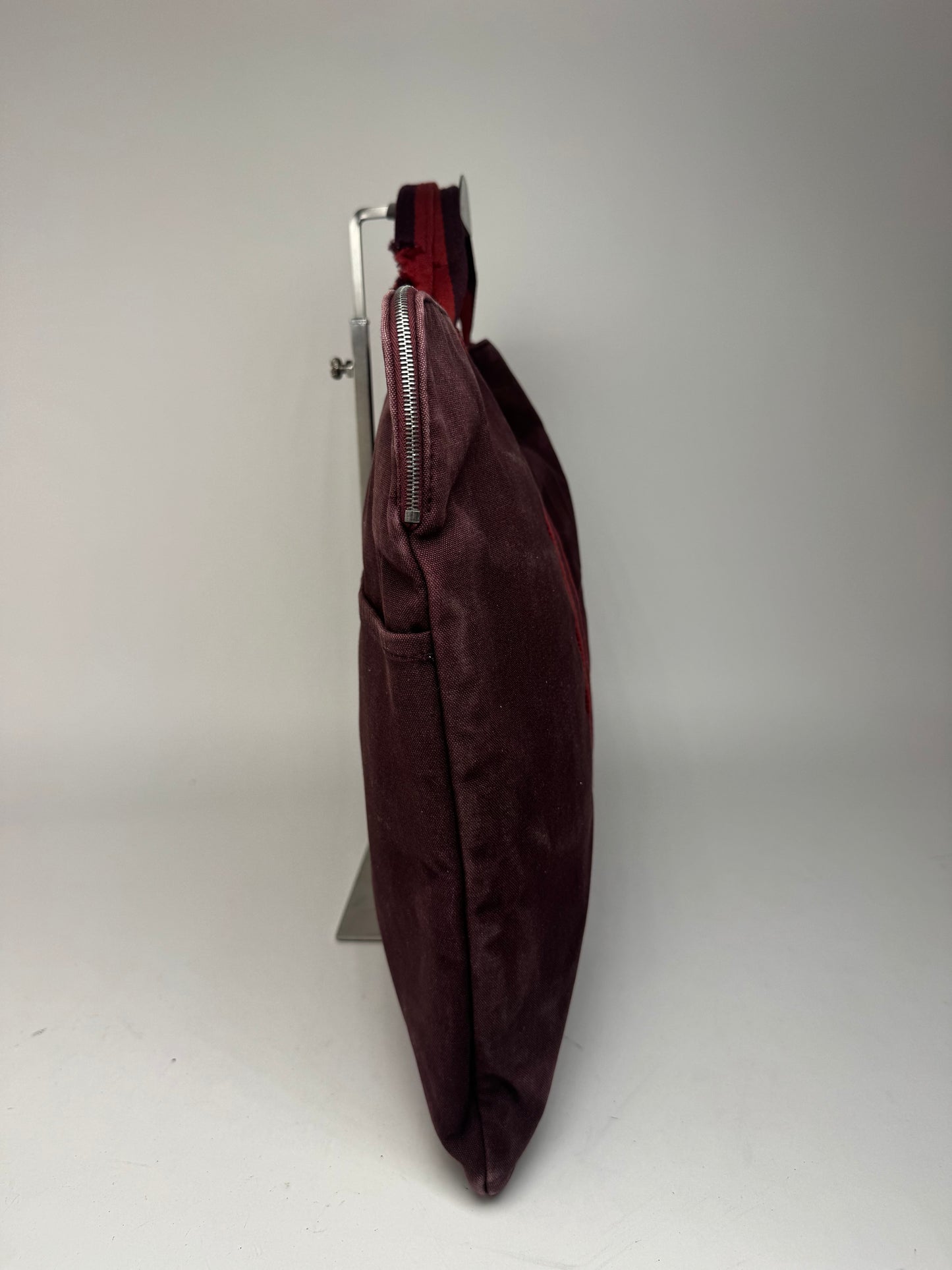 Sac de voyage vintage en toile Hermès violet