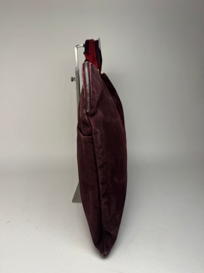 Sac de voyage vintage en toile Hermès violet