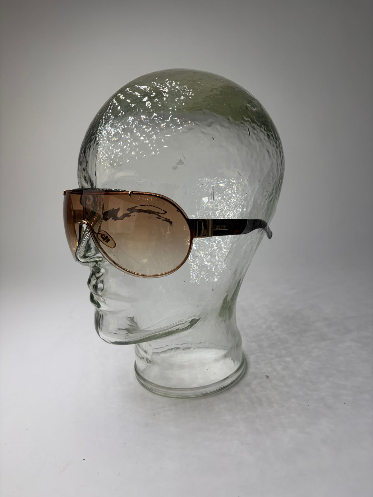 Vintage Gucci Acetate Sunglasses Late 1990s Black Gold
