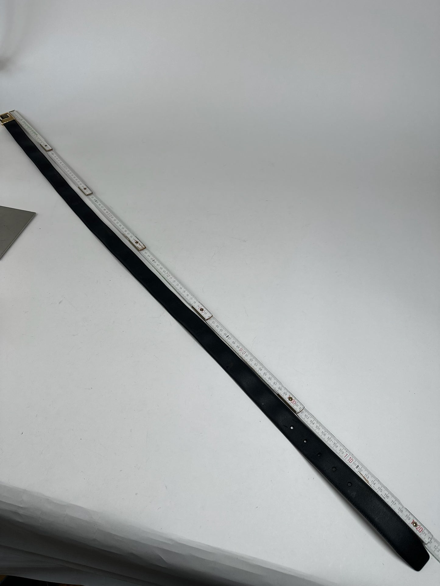 Vintage Celine Paris Leather belt black