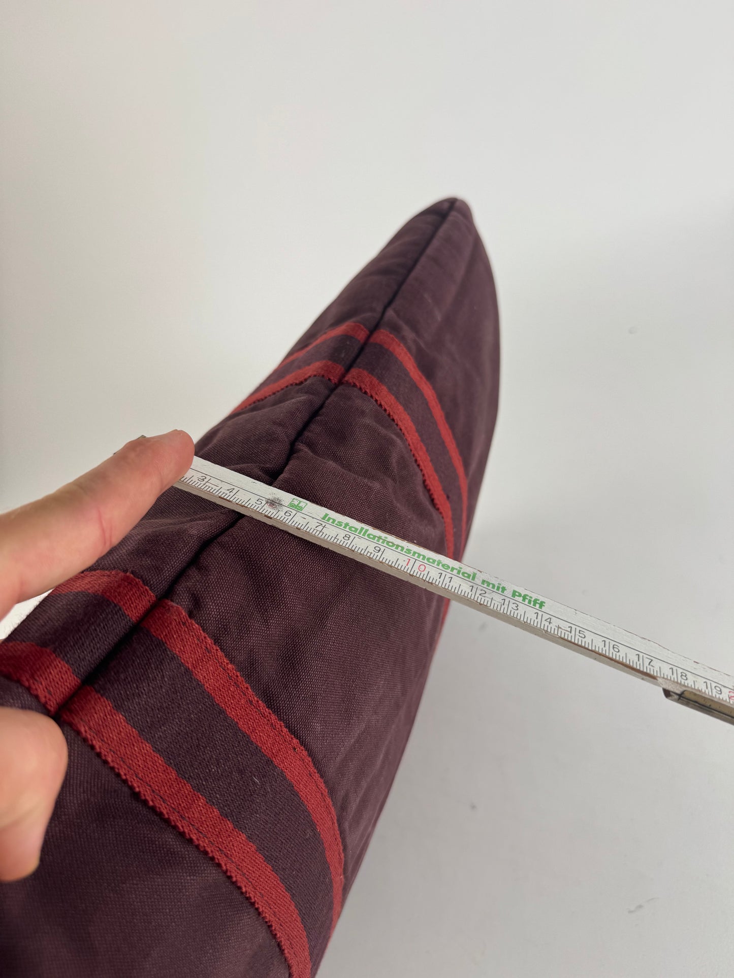 Sac de voyage vintage en toile Hermès violet