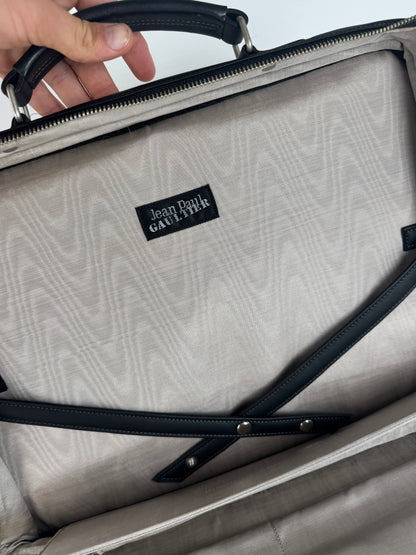 Vintage Jean Paul Gaultier Vegan Leather Travel Bag black