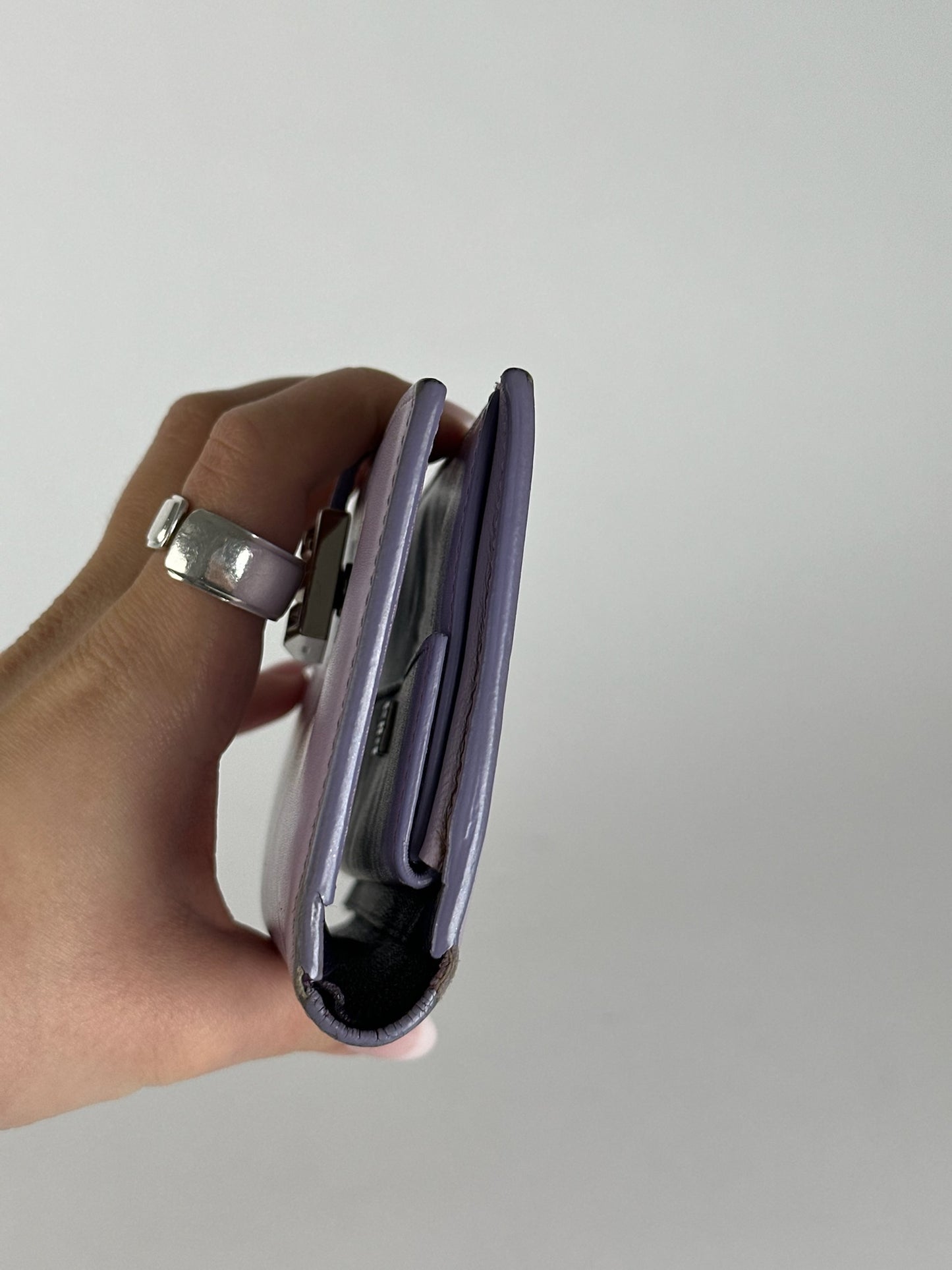 Vintage Givenchy Leather wallet purple