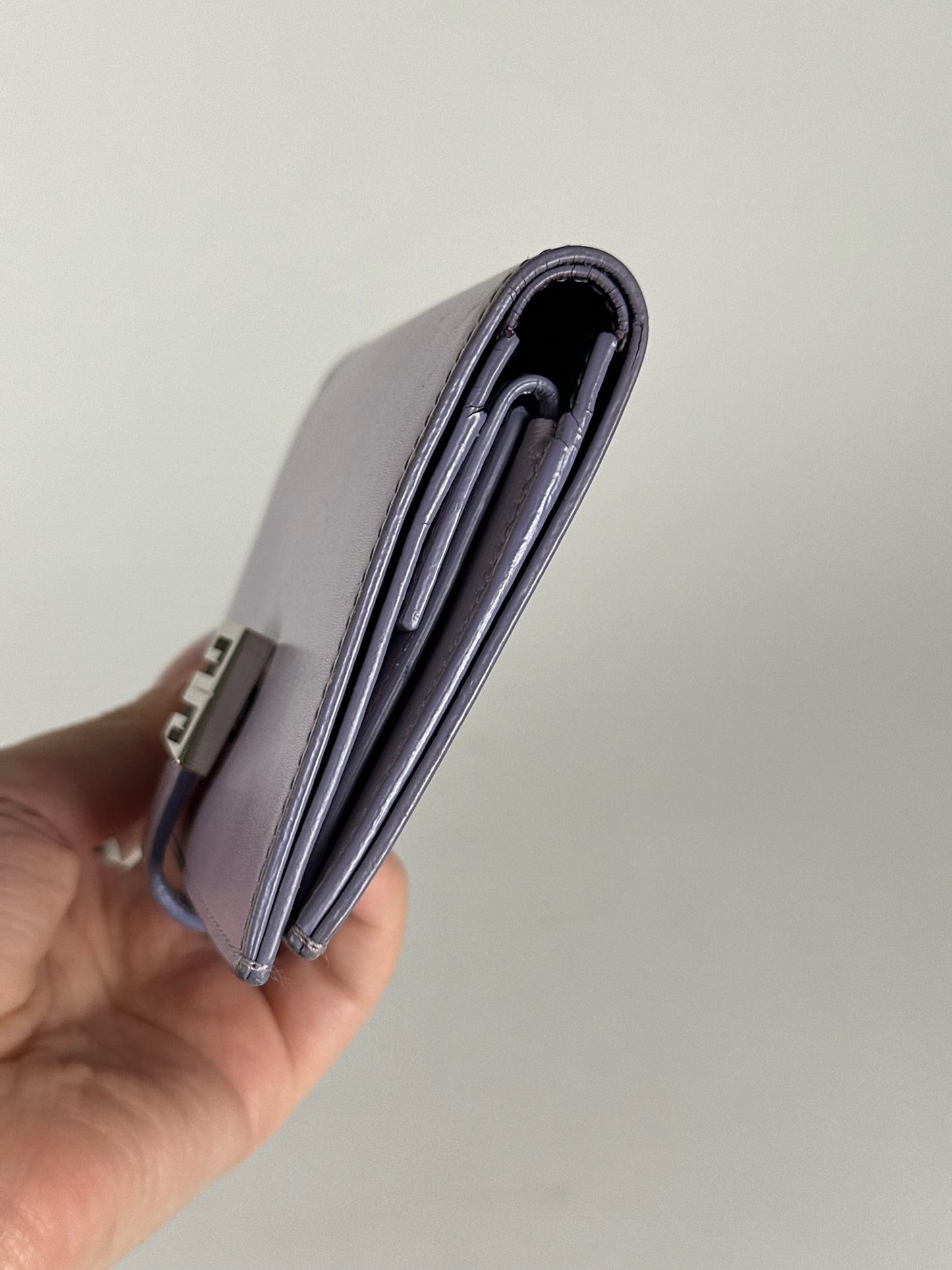 Vintage Givenchy Leather wallet purple