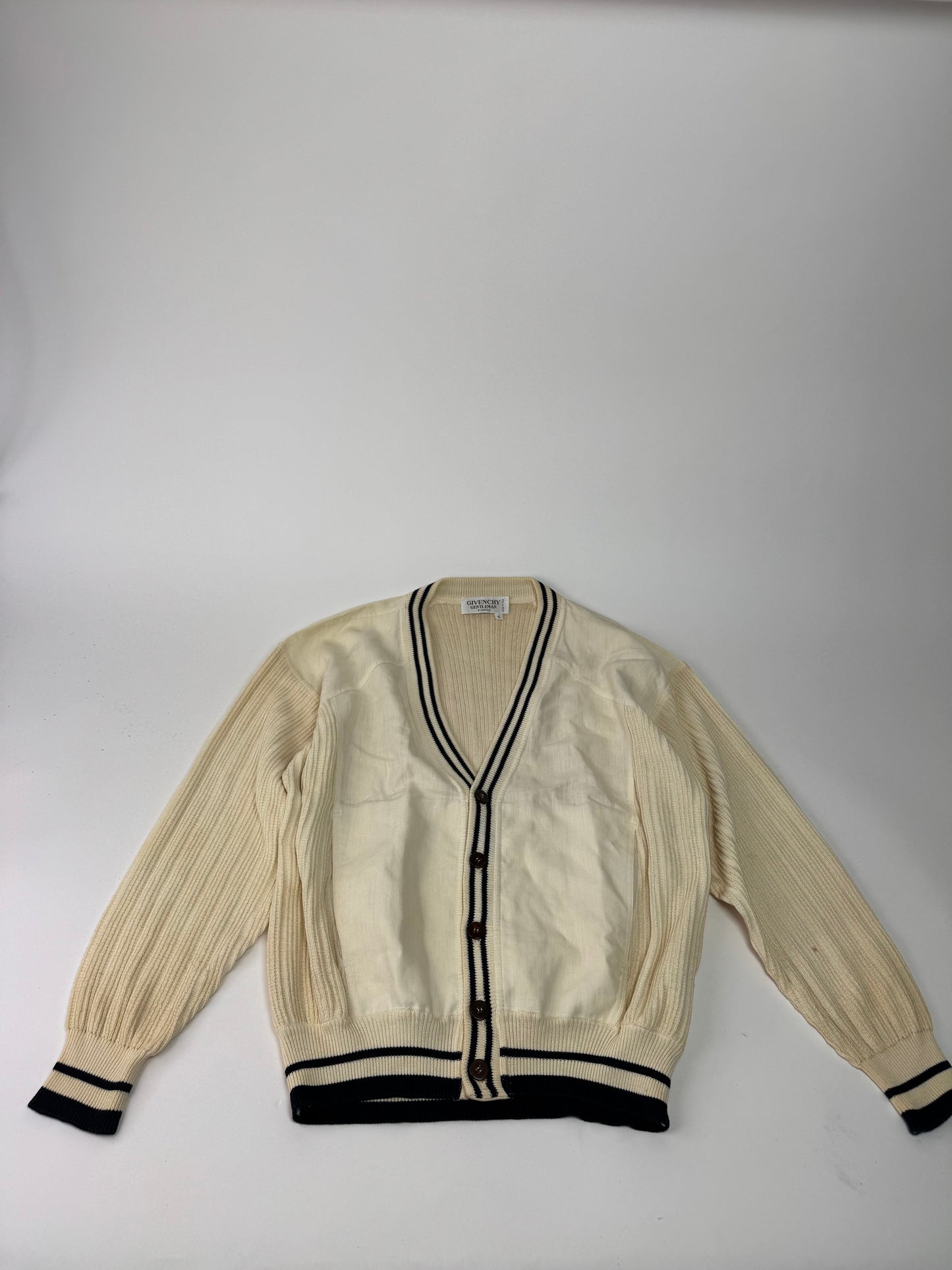 Vintage Givenchy 80’s linen cardigan S