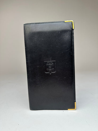 Vintage Celine Paris Leather Card Holder Black