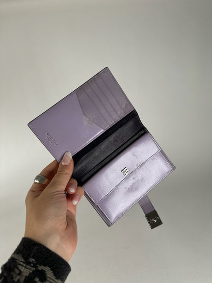 Vintage Givenchy Leather wallet purple