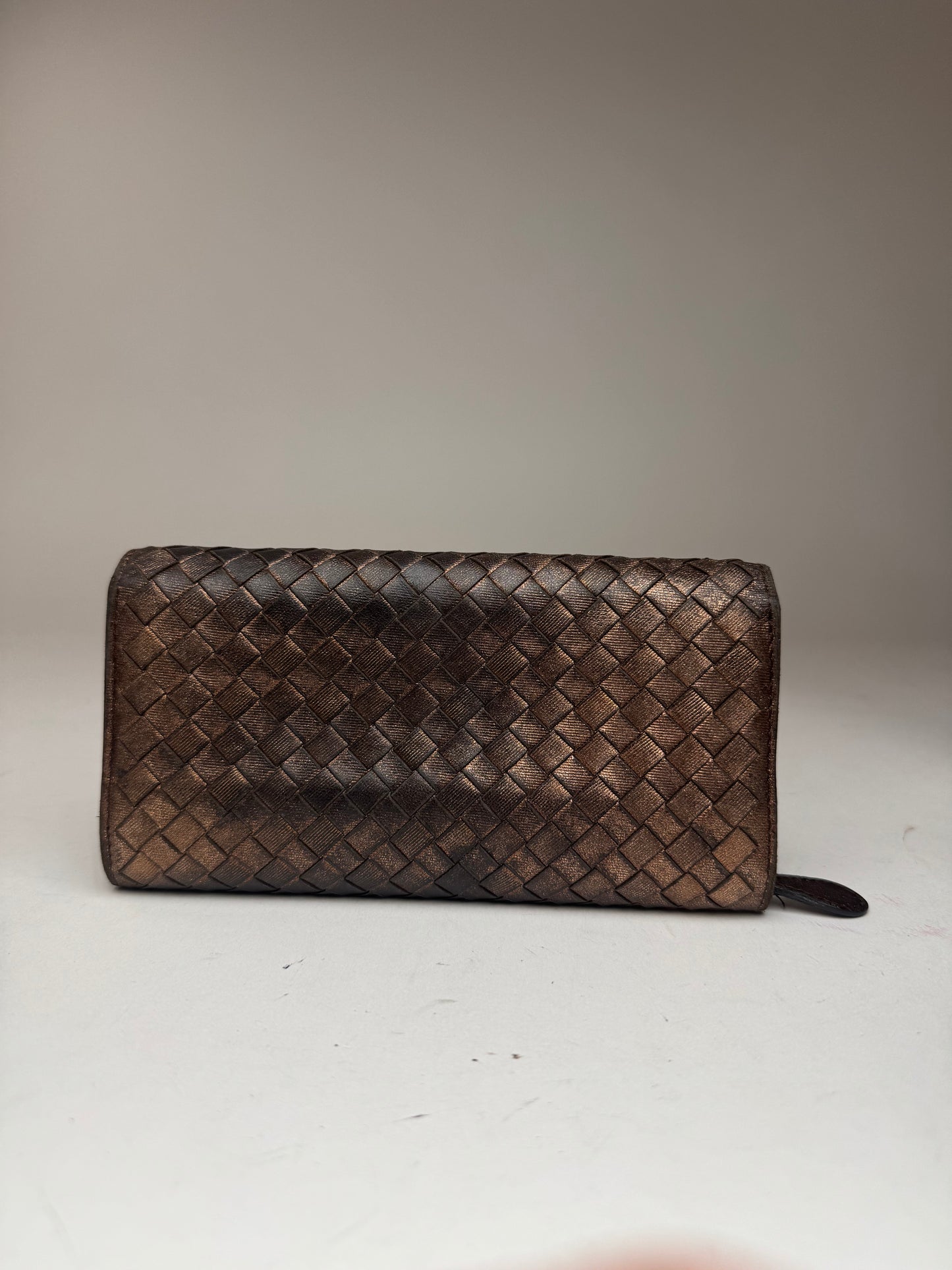 Vintage Bottega Veneta Leather wallet Brown