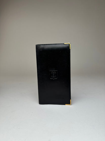 Vintage Celine Paris Leather Card Holder Black
