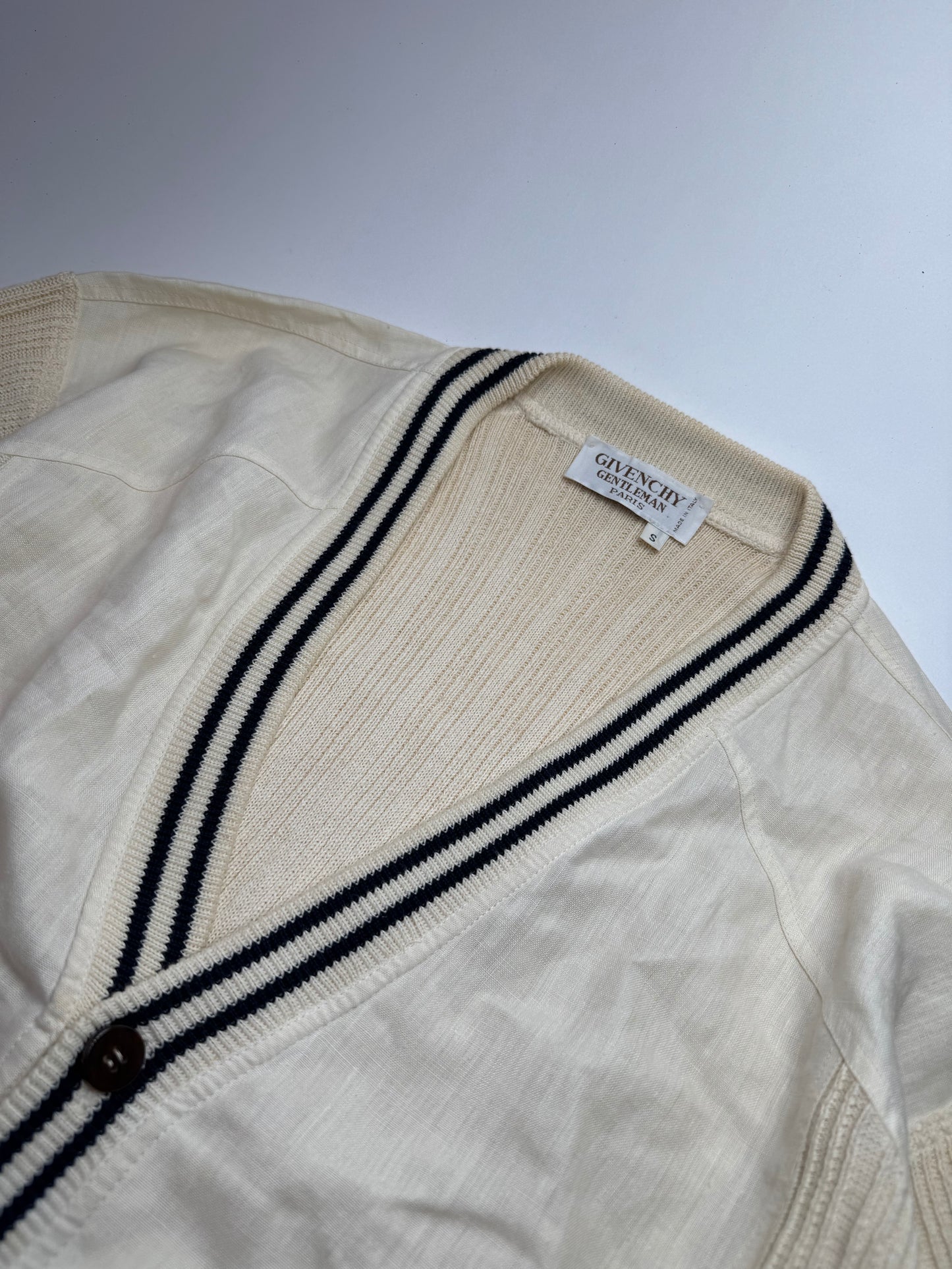 Vintage Givenchy 80’s linen cardigan S