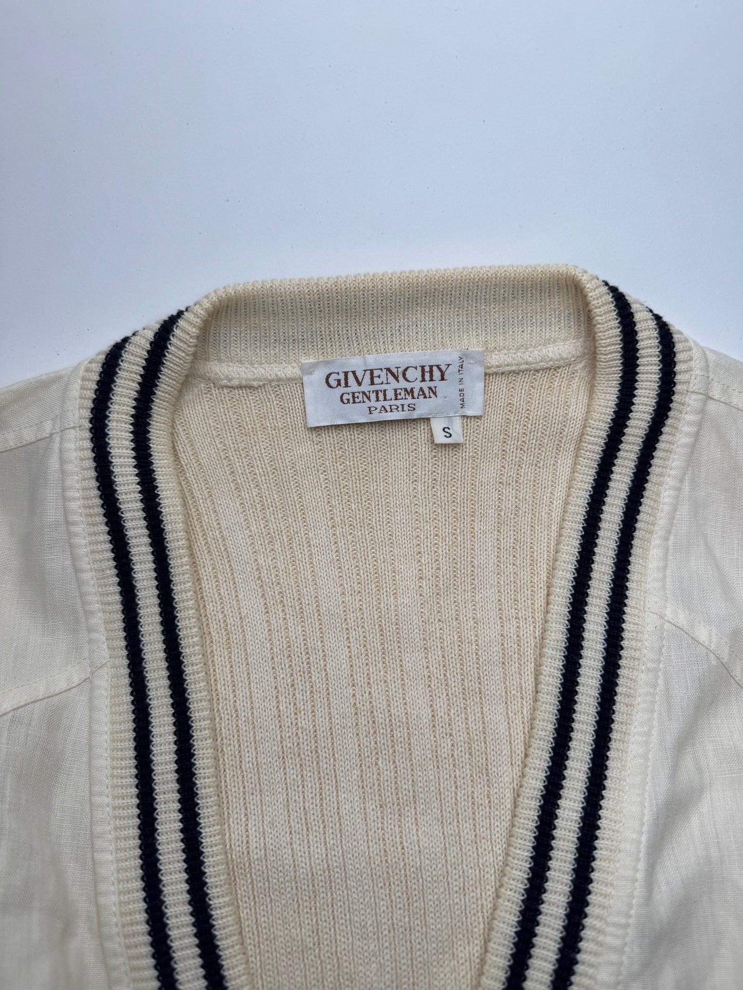 Vintage Givenchy 80’s linen cardigan S
