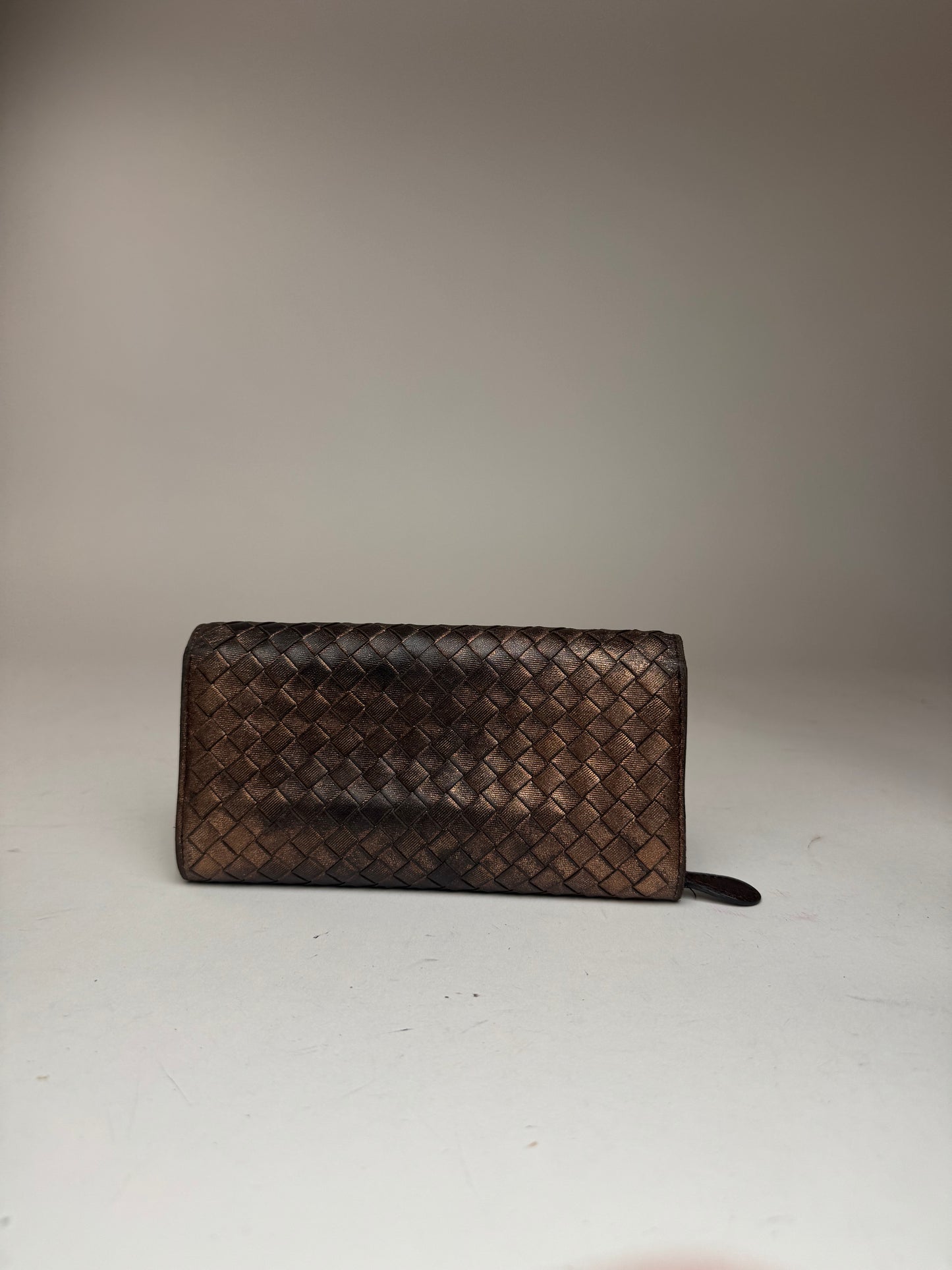 Vintage Bottega Veneta Leather wallet Brown