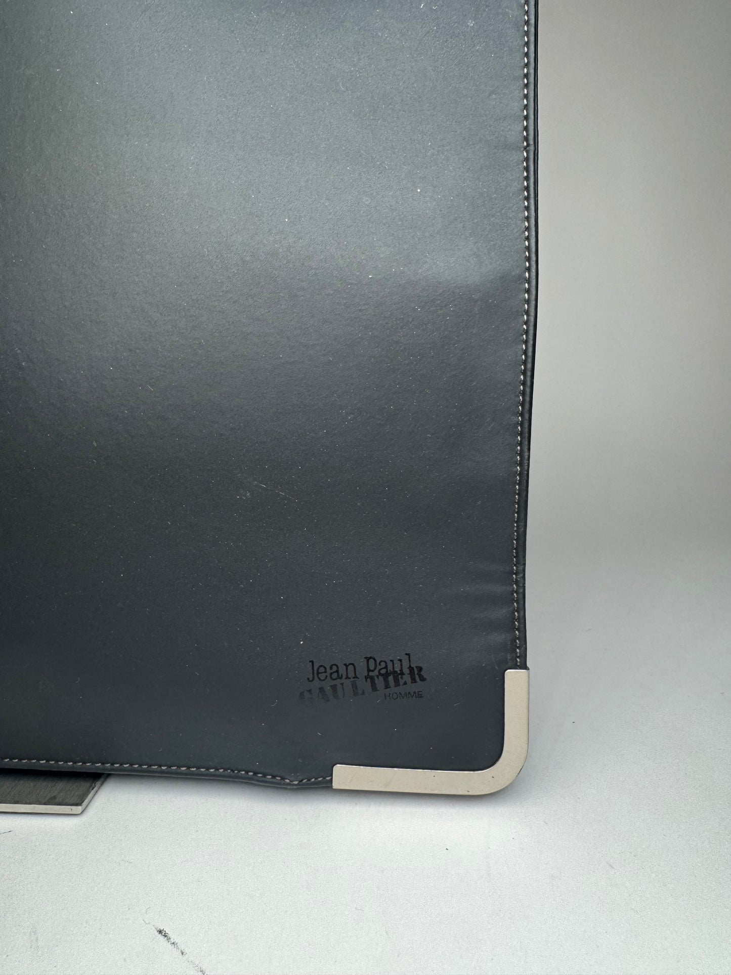 Vintage Jean Paul Gaultier Vegan Leather Travel Bag black