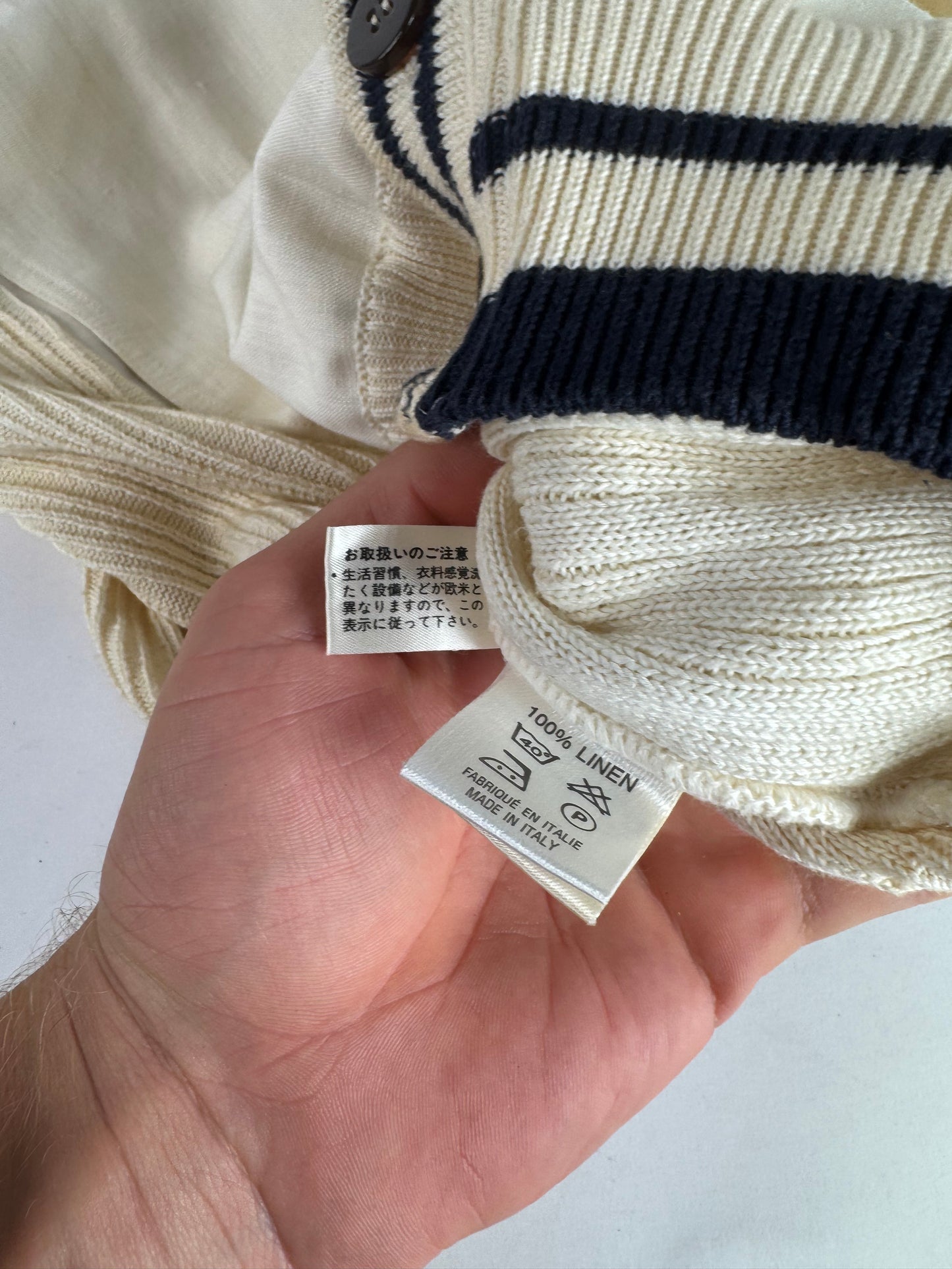 Vintage Givenchy 80’s linen cardigan S