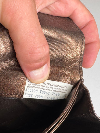 Vintage Bottega Veneta Leather wallet Brown
