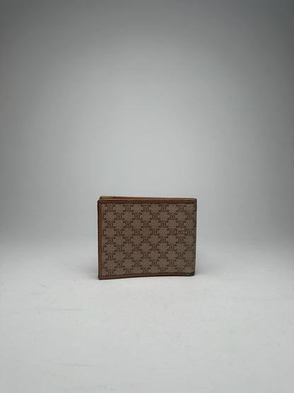 Vintage Celine Paris Leather Wallet / card holder beige