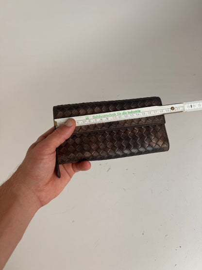 Vintage Bottega Veneta Leather wallet Brown