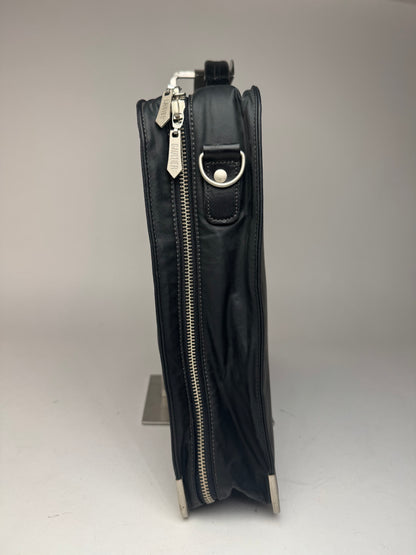 Vintage Jean Paul Gaultier Vegan Leather Travel Bag black