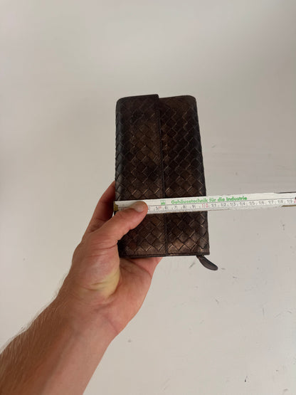 Vintage Bottega Veneta Leather wallet Brown