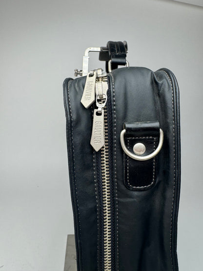 Vintage Jean Paul Gaultier Vegan Leather Travel Bag black