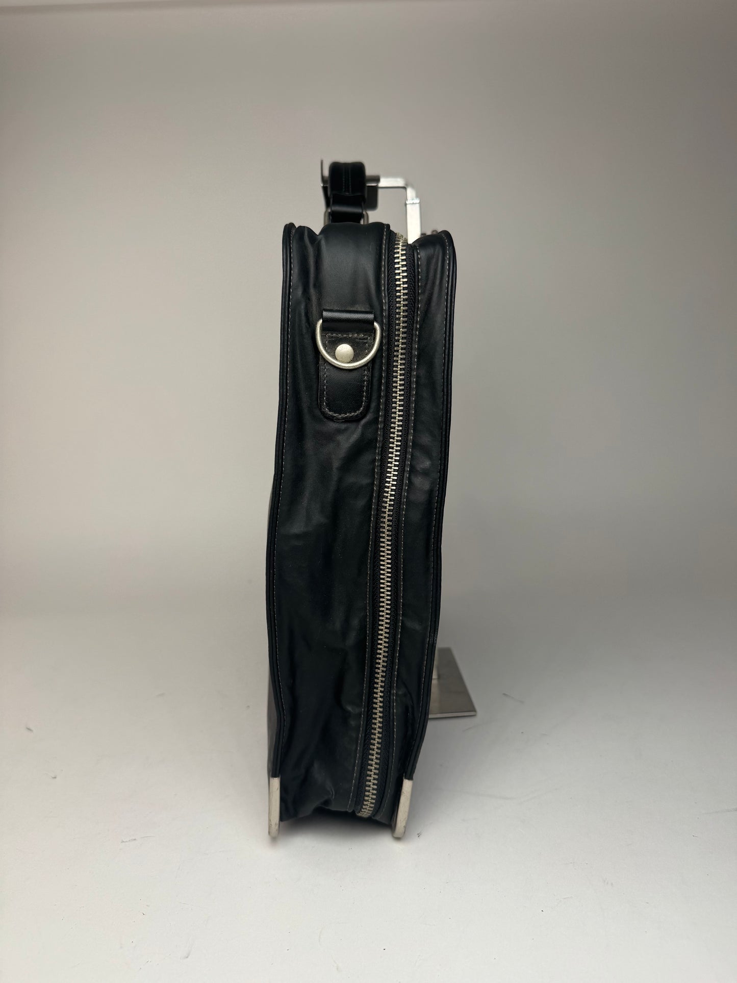 Vintage Jean Paul Gaultier Vegan Leather Travel Bag black