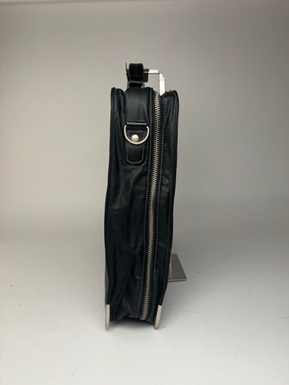 Vintage Jean Paul Gaultier Vegan Leather Travel Bag black