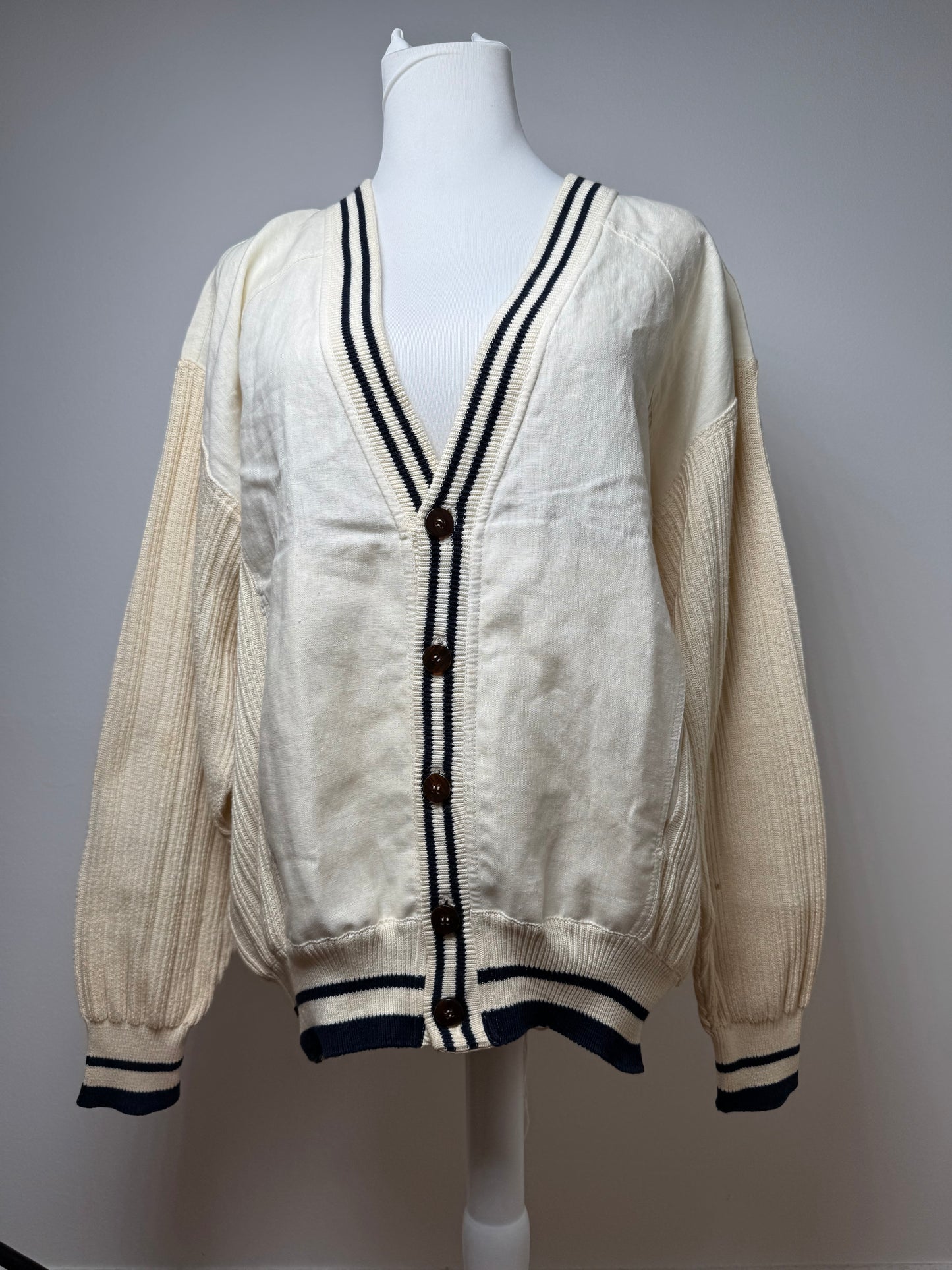 Vintage Givenchy 80’s linen cardigan S