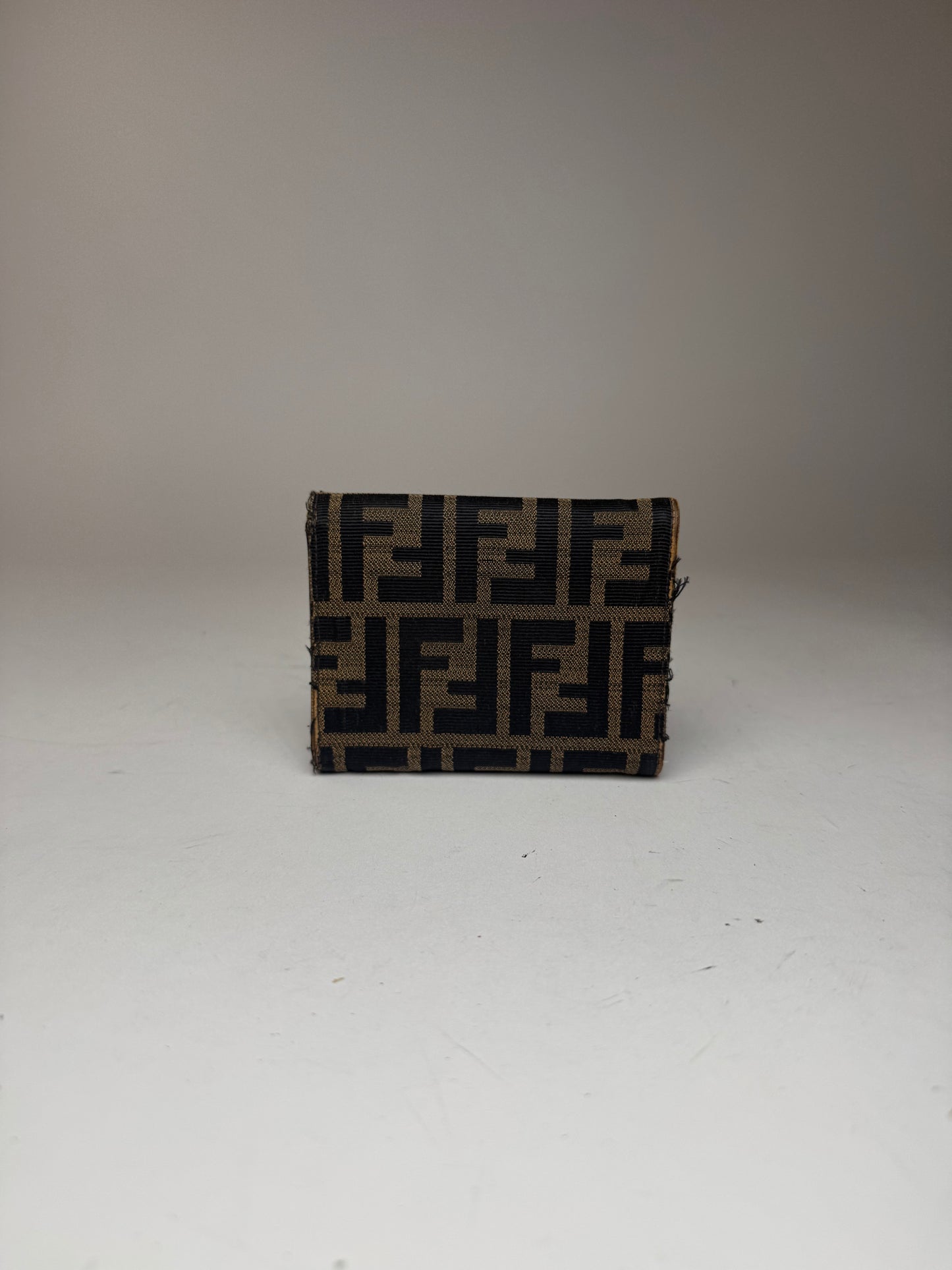 Vintage Fendi FF monogram wallet Brown