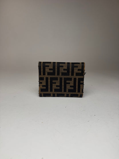 Vintage Fendi FF monogram wallet Brown