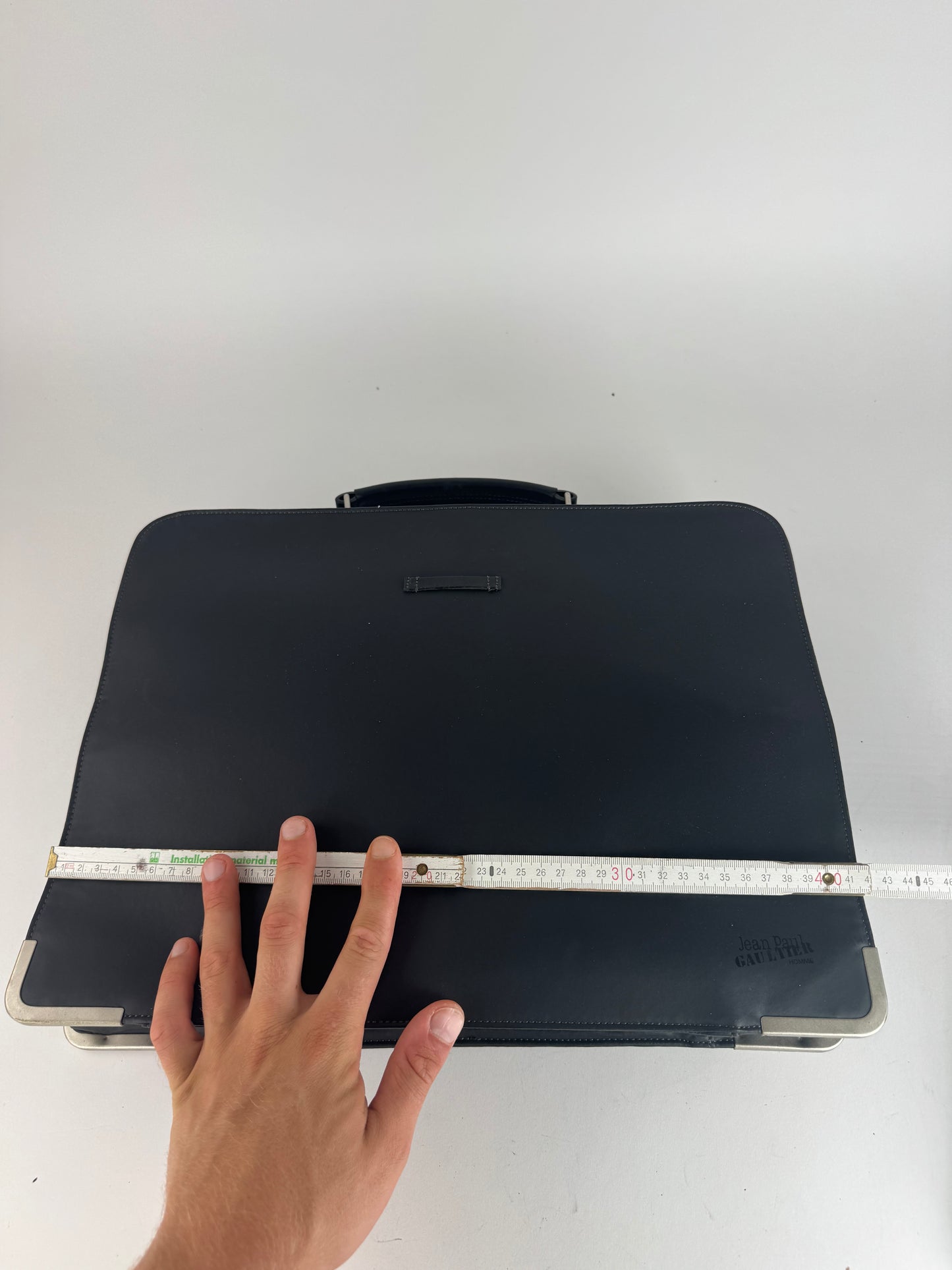 Vintage Jean Paul Gaultier Vegan Leather Travel Bag black